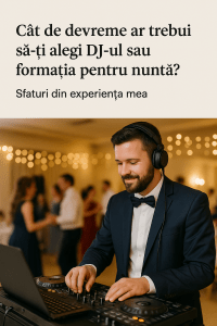Read more about the article Cât de devreme ar trebui să-ți alegi DJ-ul sau formația pentru nuntă? Sfaturi din experiența mea